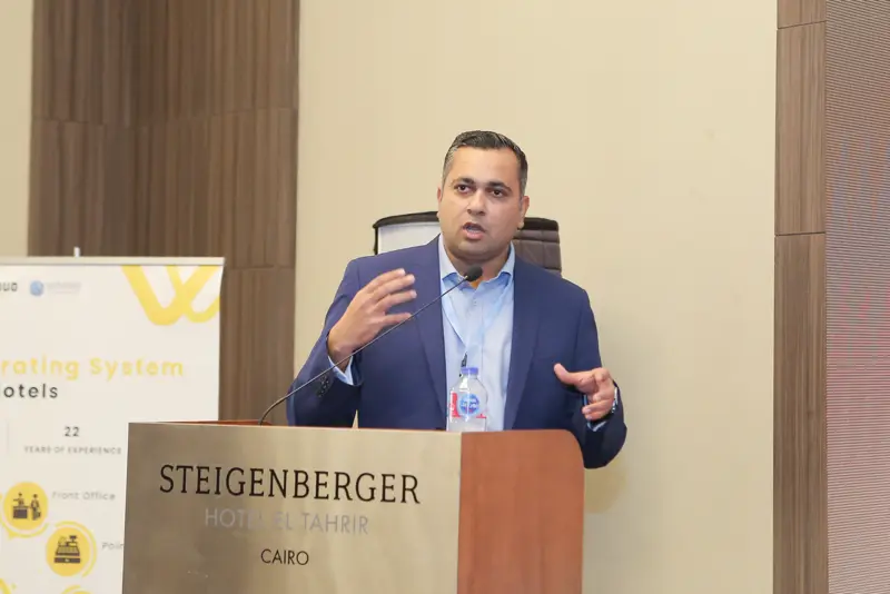 Speaker presenting on stage