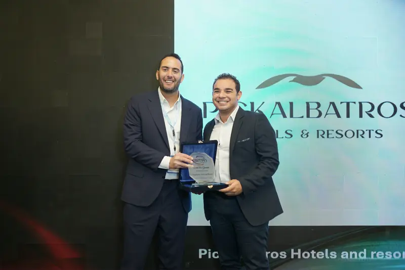 Recognition award presented on stage