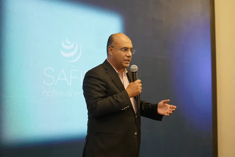Speaker presenting on stage